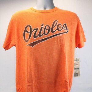 Baltimore Orioles Crew Neck Short Sleeve Scrum Vintage Style Print Tee Men's Med